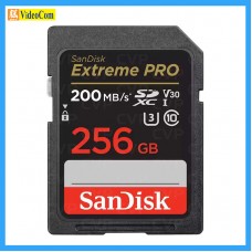 SANDISK 256GB SDXC EXTREME PRO CL10 V30 (200MB-s/R) (140MB/s-W) 4K U3 UHS-I (SDSDXXD-256G-GN4IN) 772-4539-P